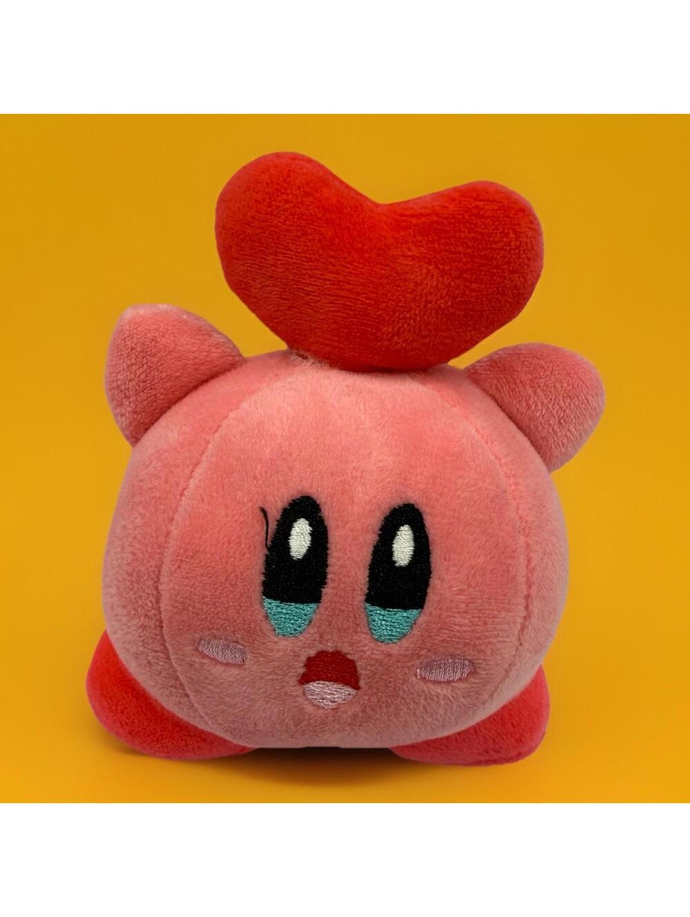 Pink Cute Heart Pink Gaming Character Keychain Mini Stuffed Toy Plush 5"
